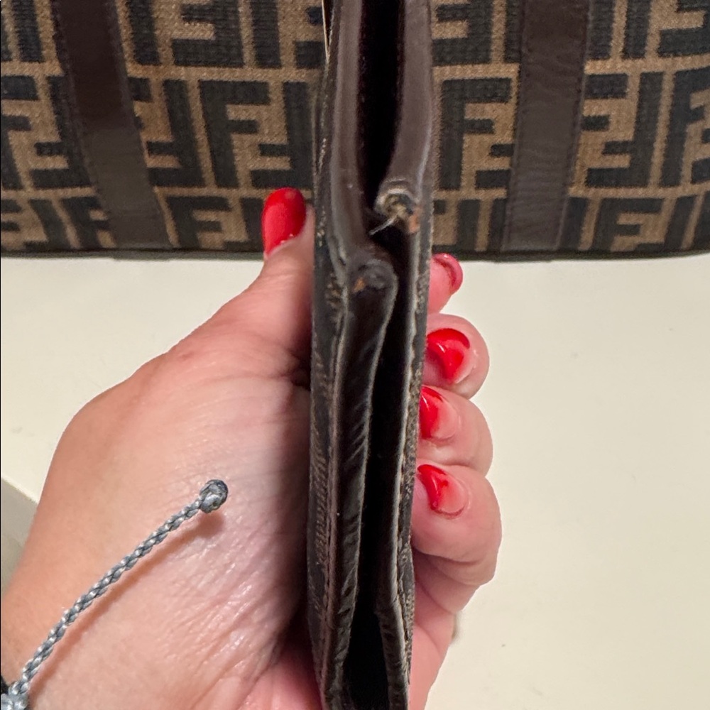 Fendi Zucca Vintage Top handle Boston Bag / Wallet bundle- Bag With COA - Picture 15 of 17